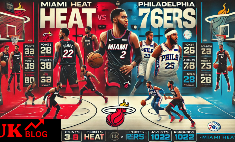 miami heat vs 76ers match player stats