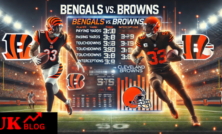 bengals vs cleveland browns match player stats